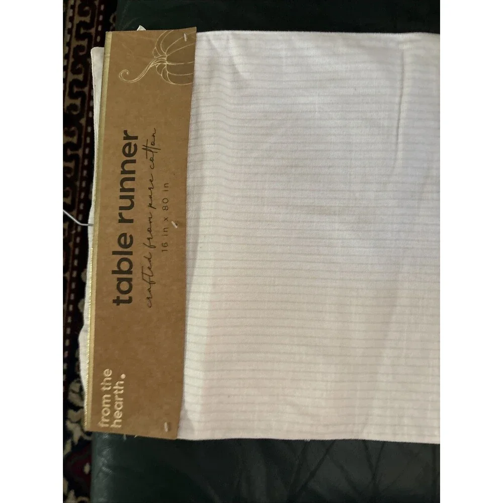 From the Hearth Fall Autumn 16x80” Table Runner Thanksgiving NWT